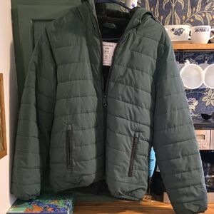 Abercrombie Kids Green Puffer Jacket
